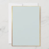 Invitation Baby shower d'animaux de bois mignons (Dos)