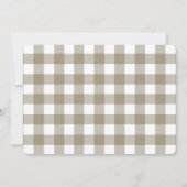 Invitation Baby shower d'animaux de ferme pour bébés neutres (Dos)