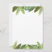 Invitation Baby shower d'animaux Safari (Dos)