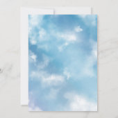 Invitation Baby shower d'anniversaire de la transmission de l (Dos)