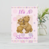 Invitation Baby shower dansant (Debout devant)
