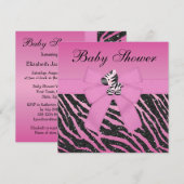 Invitation Baby shower d'apparence de Parties scintillant et  (Devant / Derrière)