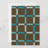 Invitation Baby shower d'appel Bootie - Bleu (Dos)