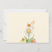 Invitation Baby shower d'aquarelle (Dos)