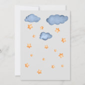 Invitation Baby shower d'aquarelle (Dos)