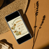 Invitation Baby shower d'aquarelle à fleurs Little Citrouille