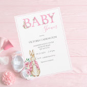 Invitation Baby shower d'aquarelle Beatrix Potter Bunny Rabbi