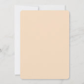 Invitation Baby shower d'aquarelle blanc et beige (Dos)