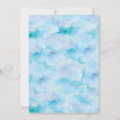 Invitation Baby shower d'aquarelle bleu mer (Dos)
