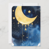 Invitation Baby shower d'aquarelle céleste cosmique (Dos)