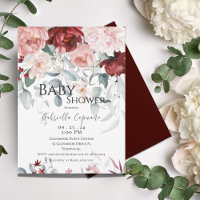 Baby shower d'aquarelle couleur rose pâle de Bourg