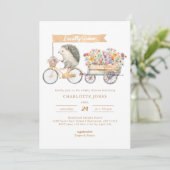 Invitation Baby shower d'aquarelle cultivé localement (Debout devant)