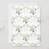 Invitation Baby shower d'aquarelle Cute Dinosaur (Dos)