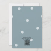 Invitation Baby shower d'aquarelle Cute Dinosaur (Dos)