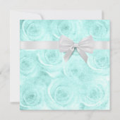 Invitation Baby shower d'aquarelle de bleu de turquoise (Dos)