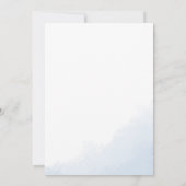 Invitation Baby shower d'aquarelle de la Chouette d'hiver (Dos)