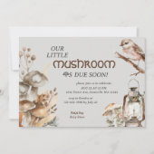 Invitation Baby shower d'aquarelle de la forêt de Woodland (Devant)