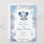 Invitation Baby shower d'aquarelle de la marine (Devant)