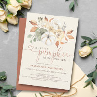 Baby shower d'aquarelle de Little Citrouille Fall 