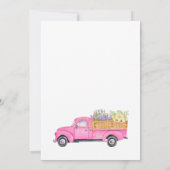 Invitation Baby shower d'aquarelle de taille locale (Dos)