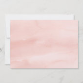 Invitation Baby shower d'aquarelle d'éléphant Floral Girl (Dos)