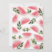 Invitation Baby shower d'aquarelle douce Watermelon (Dos)