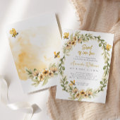 Invitation Baby shower d'aquarelle doux comme peut être