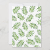 Invitation Baby shower d'aquarelle Flamant rose rose (Dos)