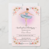 Invitation Baby shower d'aquarelle floral Twirling (Devant)