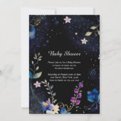 Invitation Baby shower d'aquarelle florale (Devant)