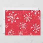 Invitation baby shower d'aquarelle florale de Noël par courri (Dos)