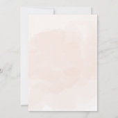 Invitation Baby shower d'aquarelle florale pour bébés roses (Dos)