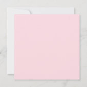 Invitation Baby shower d'aquarelle florale rose (Dos)