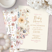 Invitation Baby shower d'aquarelle jaune