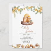 Invitation Baby shower d'aquarelle Lemon Cakes (Devant)