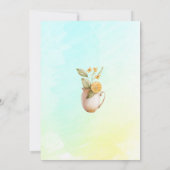 Invitation Baby shower d'aquarelle Lemon Cakes (Dos)