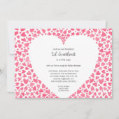 Invitation Baby shower d'aquarelle Lil Sweetheart (Devant)
