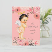 Invitation Baby shower d'aquarelle Little Angel (Debout devant)