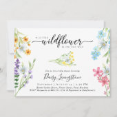 Invitation Baby shower d'aquarelle Little Fleur sauvage Meado (Devant)