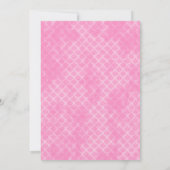 Invitation Baby shower d'aquarelle mauve-rose (Dos)