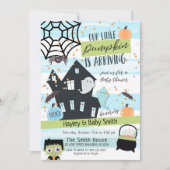 Invitation Baby shower d'aquarelle Pastel Halloween Invitatio (Devant)