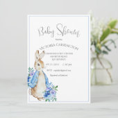 Invitation Baby shower d'aquarelle Peter Rabbit (Debout devant)