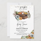 Invitation Baby shower d'aquarelle petit Citrouille d'automne (Devant)