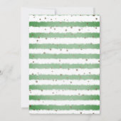 Invitation Baby shower d'aquarelle pour les animaux des bois (Dos)