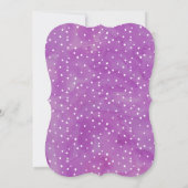 Invitation Baby shower d'aquarelle pourpre Oh bébé (Dos)