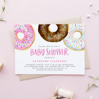 Baby shower d'aquarelle rose et chocolat pour les