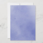 Invitation Baby shower d'aquarelle Sleepy Elephant Moon (Dos)