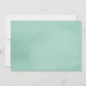 Invitation Baby shower d'aquarelle Wild One Safari (Dos)