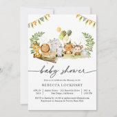 Invitation Baby shower d'Aquarelles mignonnes (Devant)