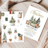 Invitation Baby shower d'arbre de Noël